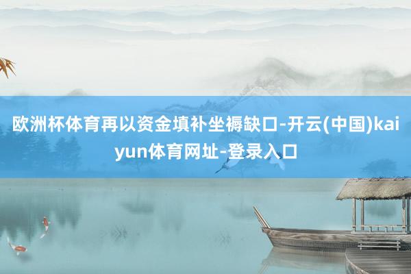 欧洲杯体育再以资金填补坐褥缺口-开云(中国)kaiyun体育网址-登录入口
