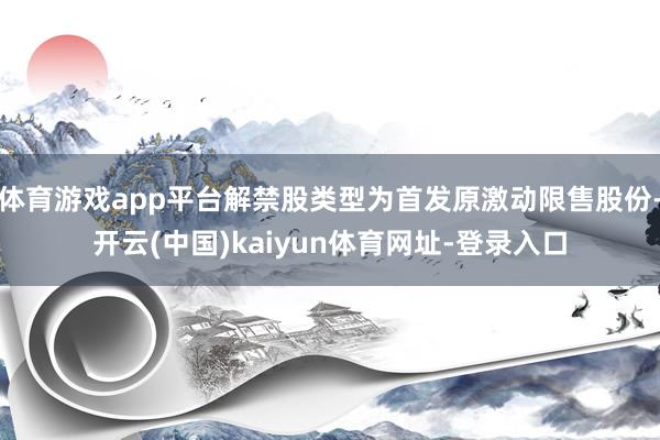 体育游戏app平台解禁股类型为首发原激动限售股份-开云(中国)kaiyun体育网址-登录入口