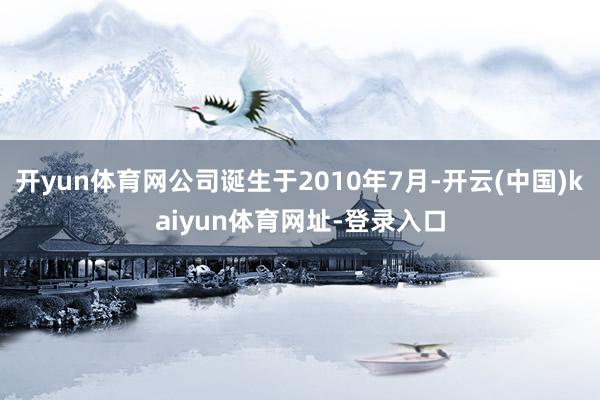 开yun体育网公司诞生于2010年7月-开云(中国)kaiyun体育网址-登录入口
