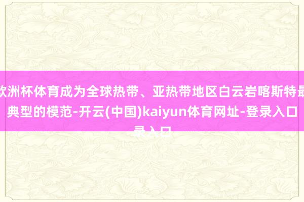 欧洲杯体育成为全球热带、亚热带地区白云岩喀斯特最典型的模范-开云(中国)kaiyun体育网址-登录入口