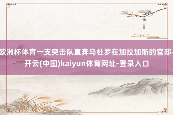 欧洲杯体育一支突击队直奔马杜罗在加拉加斯的官邸-开云(中国)kaiyun体育网址-登录入口